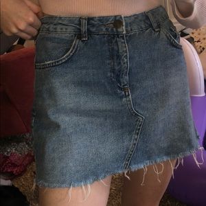 Denim urban outfitters skirt!